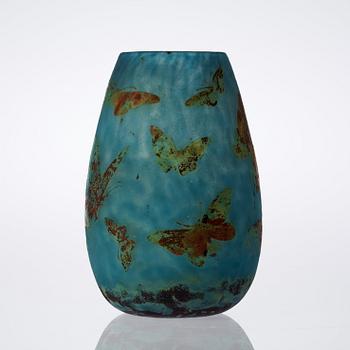 A Daum Art Nouveau cameo glass vase, Nancy, France.