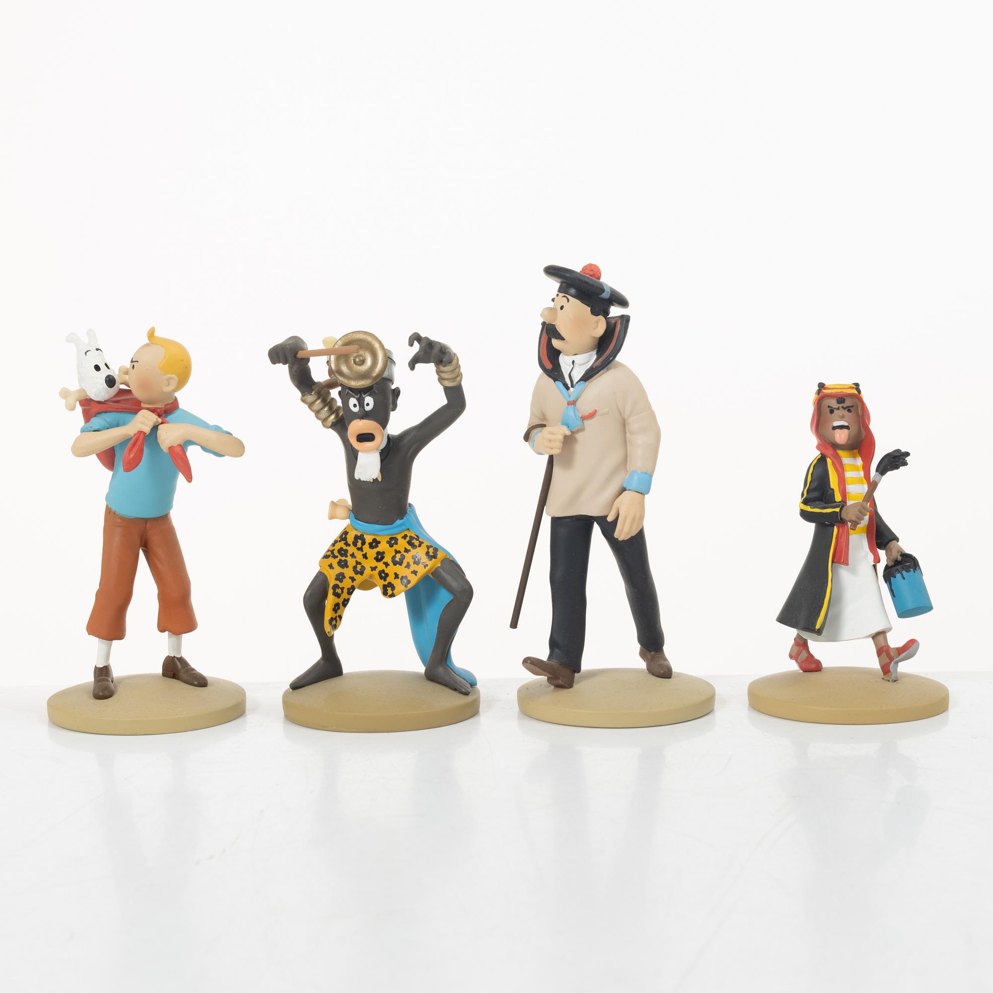 Tintin, samlarfigurer, 26 delar, Hervé Moulins Art, 2011-2015.