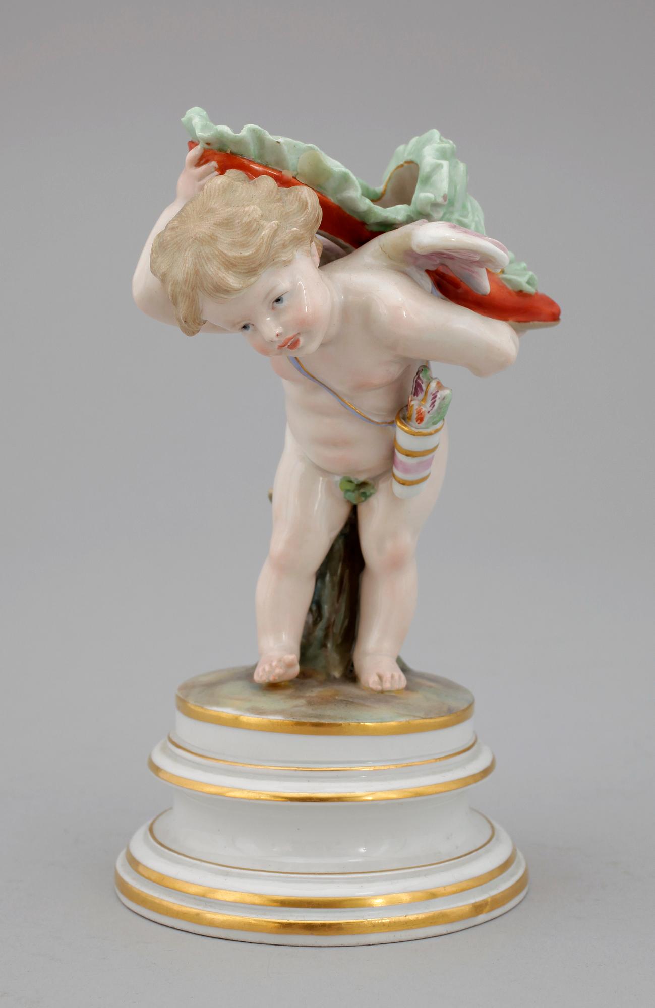 FIGURIN, porslin, Meissen, troligen tidigt 1900-tal.