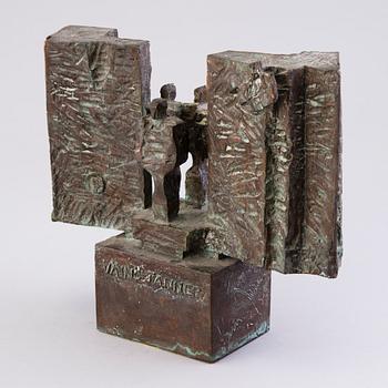 KARI JUVA, a bronze sculpture, signed and dated -84.