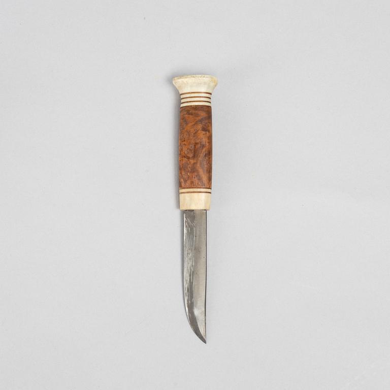 Andreas Poggats, a reindeer horn knife, signed.