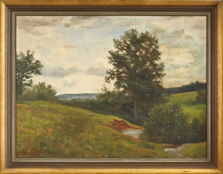 JULIUS KORNBECK, tillskriven, olja på duk.