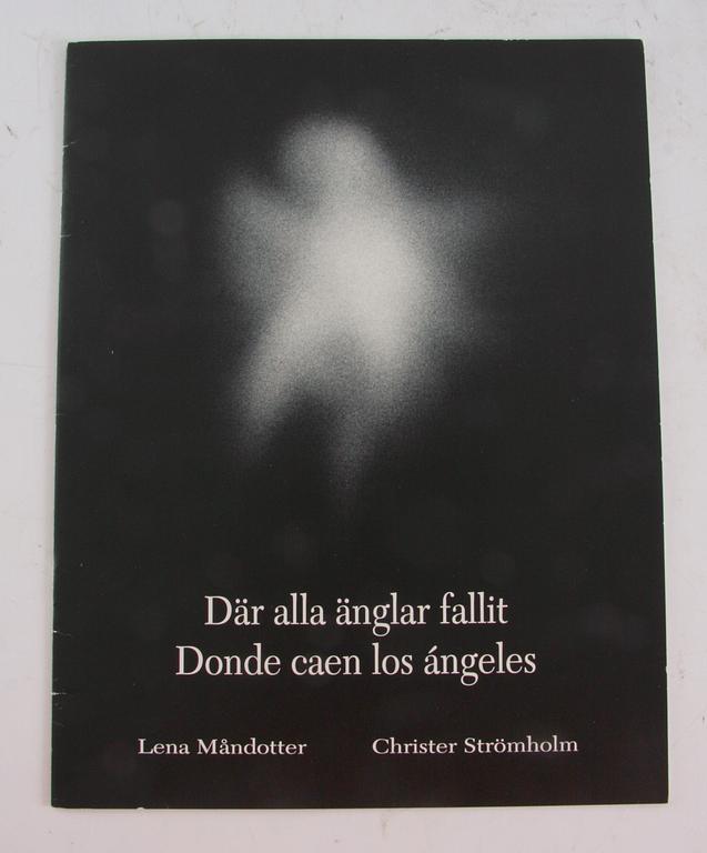 STRÖMHOLM, CHRISTER, foton/illustrationer, 25 st, till "Där alla änglar fallit" av Lena Måndotter.