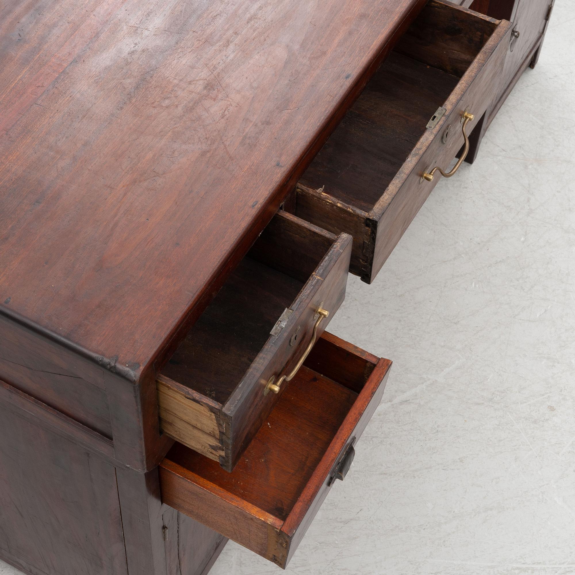 A Chinese hardwood desk, 20th century.