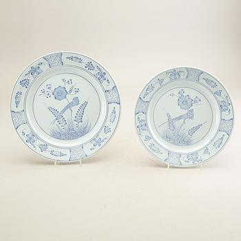 Servis "Fågel Blå" 57 dlr Rörstrand 1900-talets andra hälft flintgods.