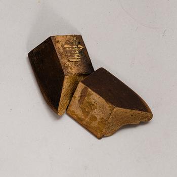 A pair of early 20th Century art nouveau style beds.