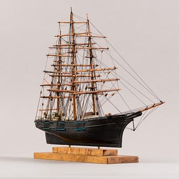 MODELLSKEPP, Amerikansk Rigg. Enligt påskrift bygg 1880 och renoverad 2015.