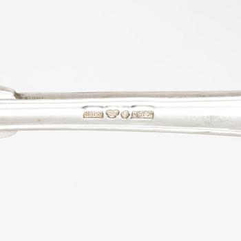 24 pieces of silver spoons, Swedish pointy model, by Otto Larsson, Landskrona, Sweden, 1925.