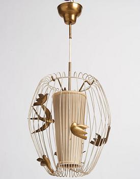 Hans Bergström, taklampa, modell "3", ateljé Lyktan, Åhus 1940-50-tal.