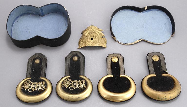 EPÅLETTER, 2 par, tidigt 1900-tal.