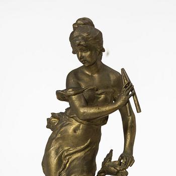 A mantle clock, France, circa 1900.