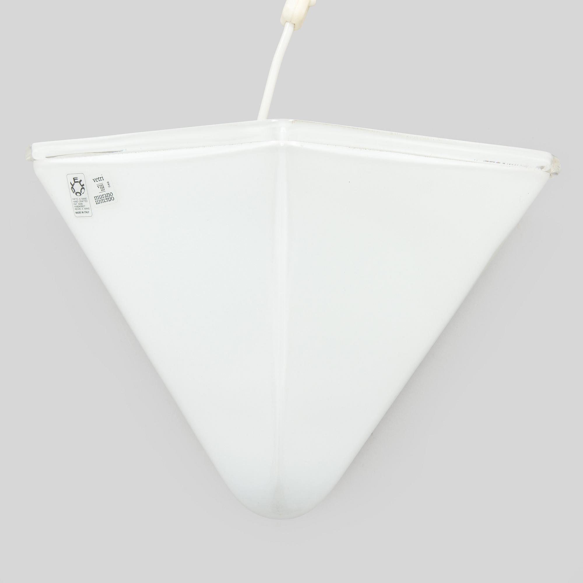 A wall light, Leucos, Murano, Italy.