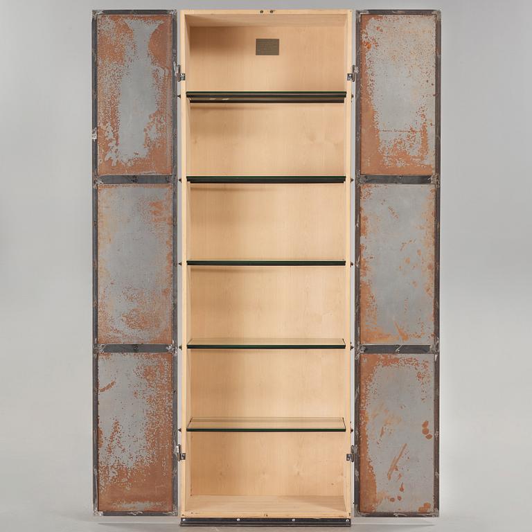 Jonas Bohlin, an birch and patinated steel cabinet 'Slottsbacken', Källemo, Sweden circa 1987.