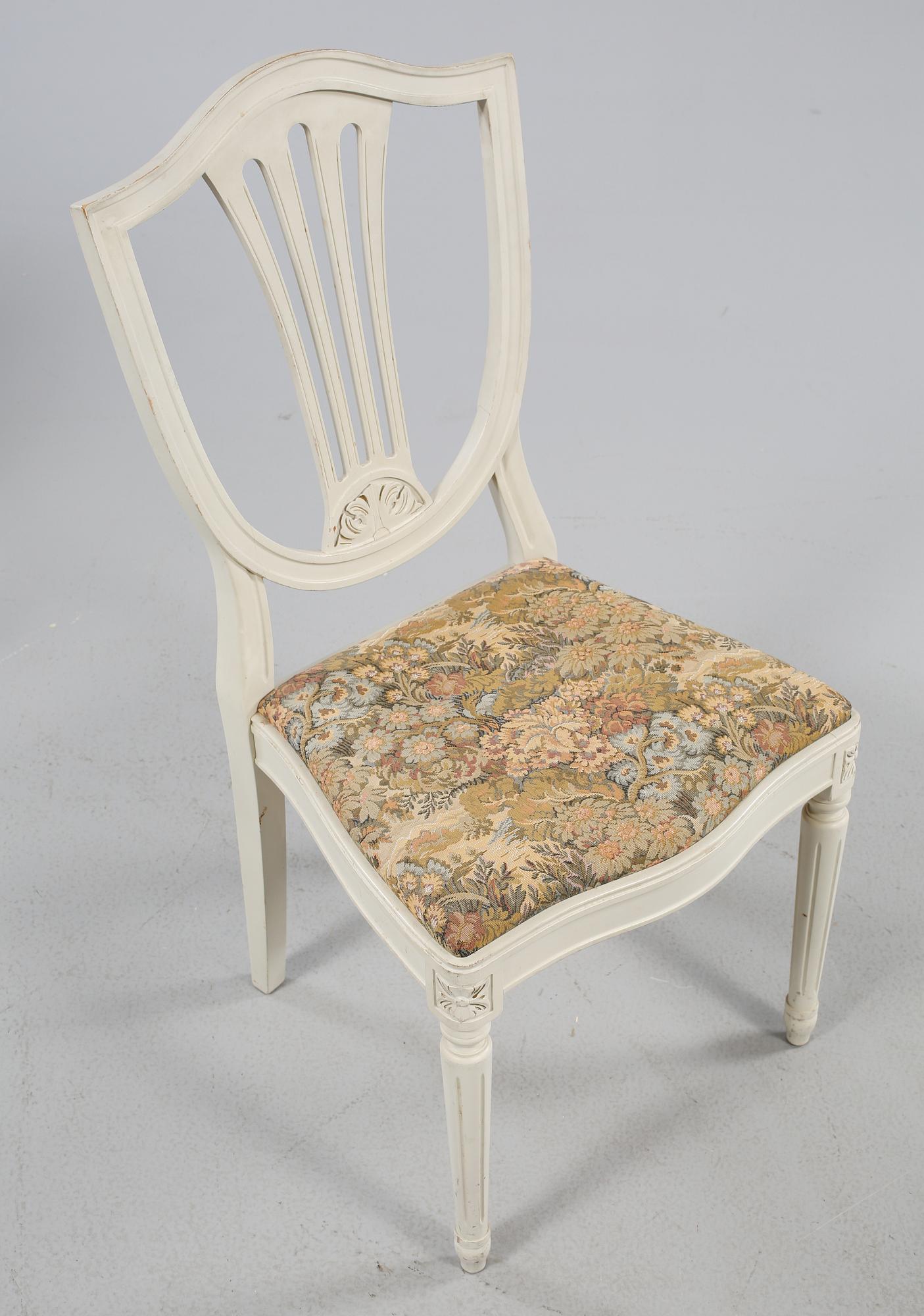 MATGRUPP, 5 delar, gustaviansk stil, 1900-talets andra hälft.