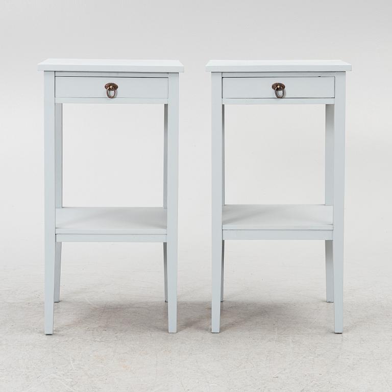 A pair of nightstands, 20th century.