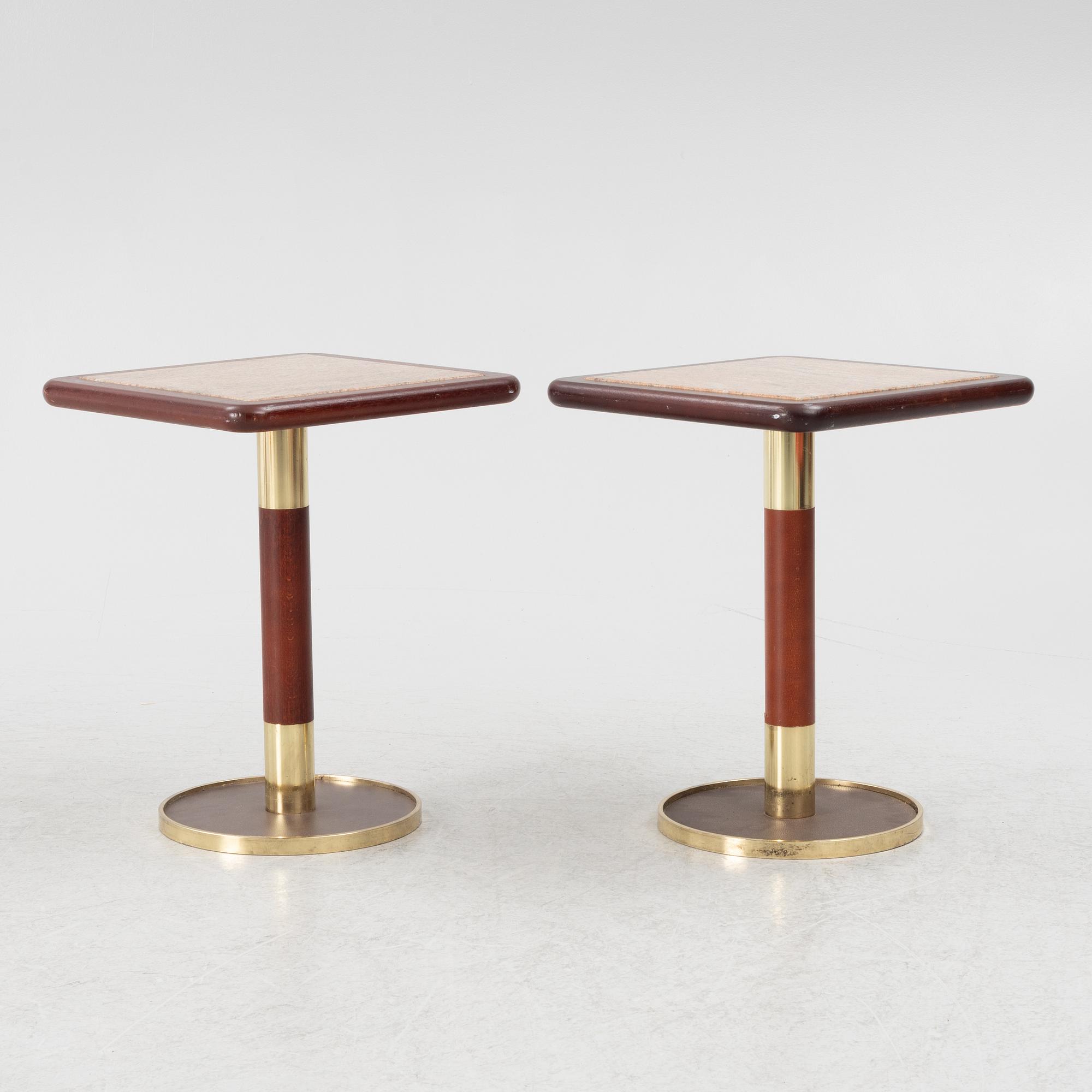 Sidobord, ett par, 1970-tal.