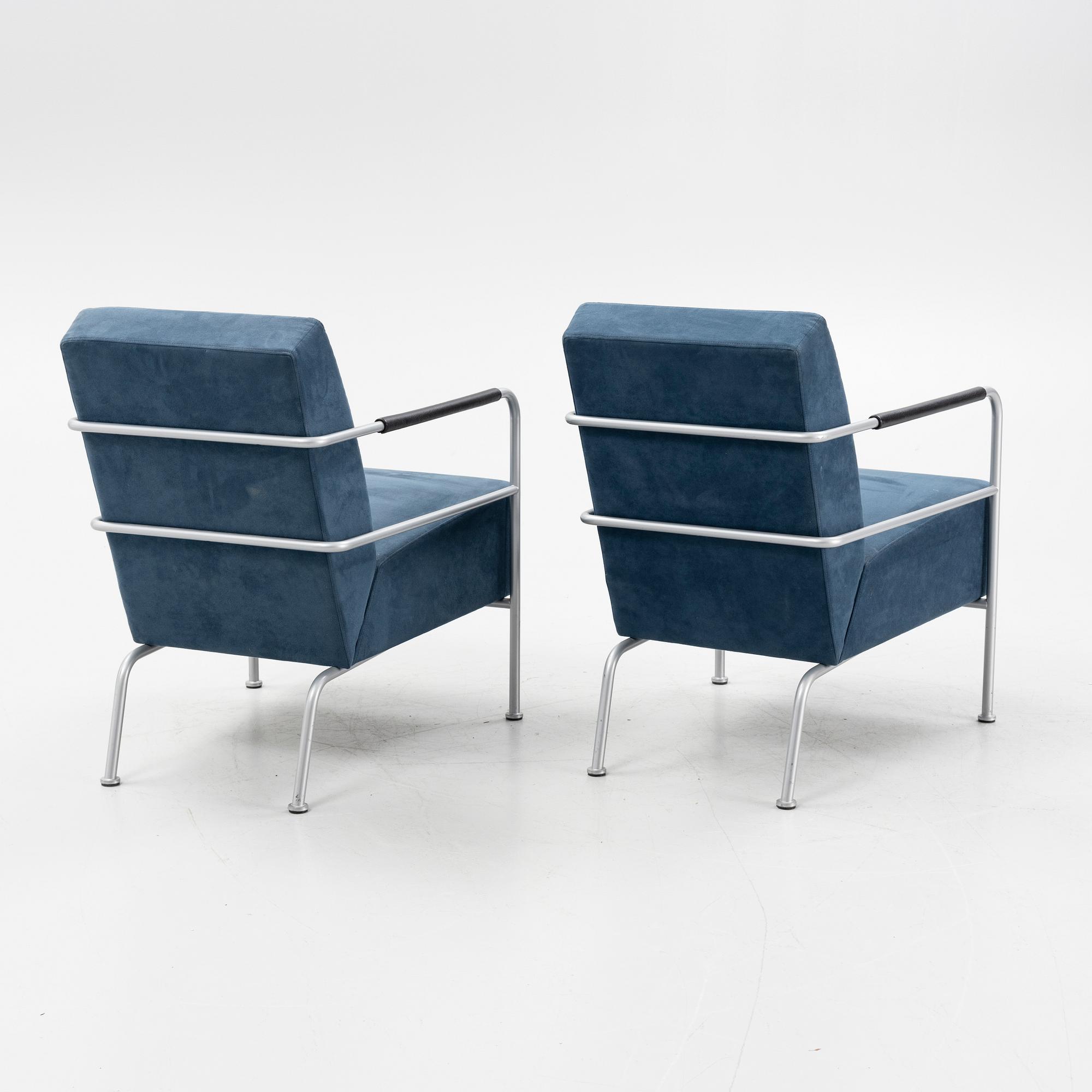 A pair of 'Cinema' easy chairs by Gunilla Allard for Lammhults.