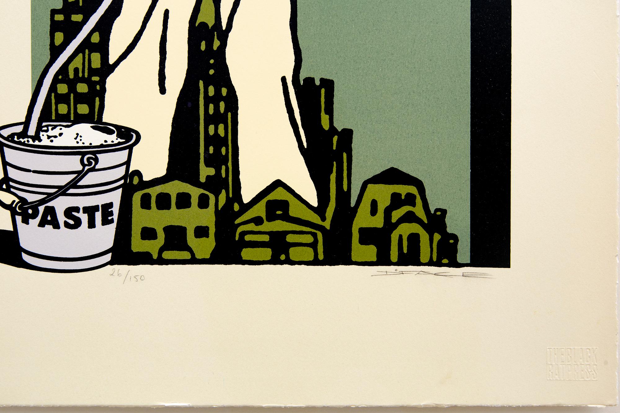 D*Face aka Dean Stockton, a signed and numbered color serigraph.