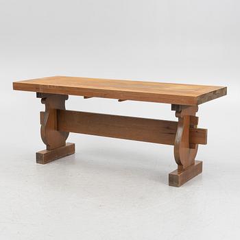 A pine table, mid 20th century.