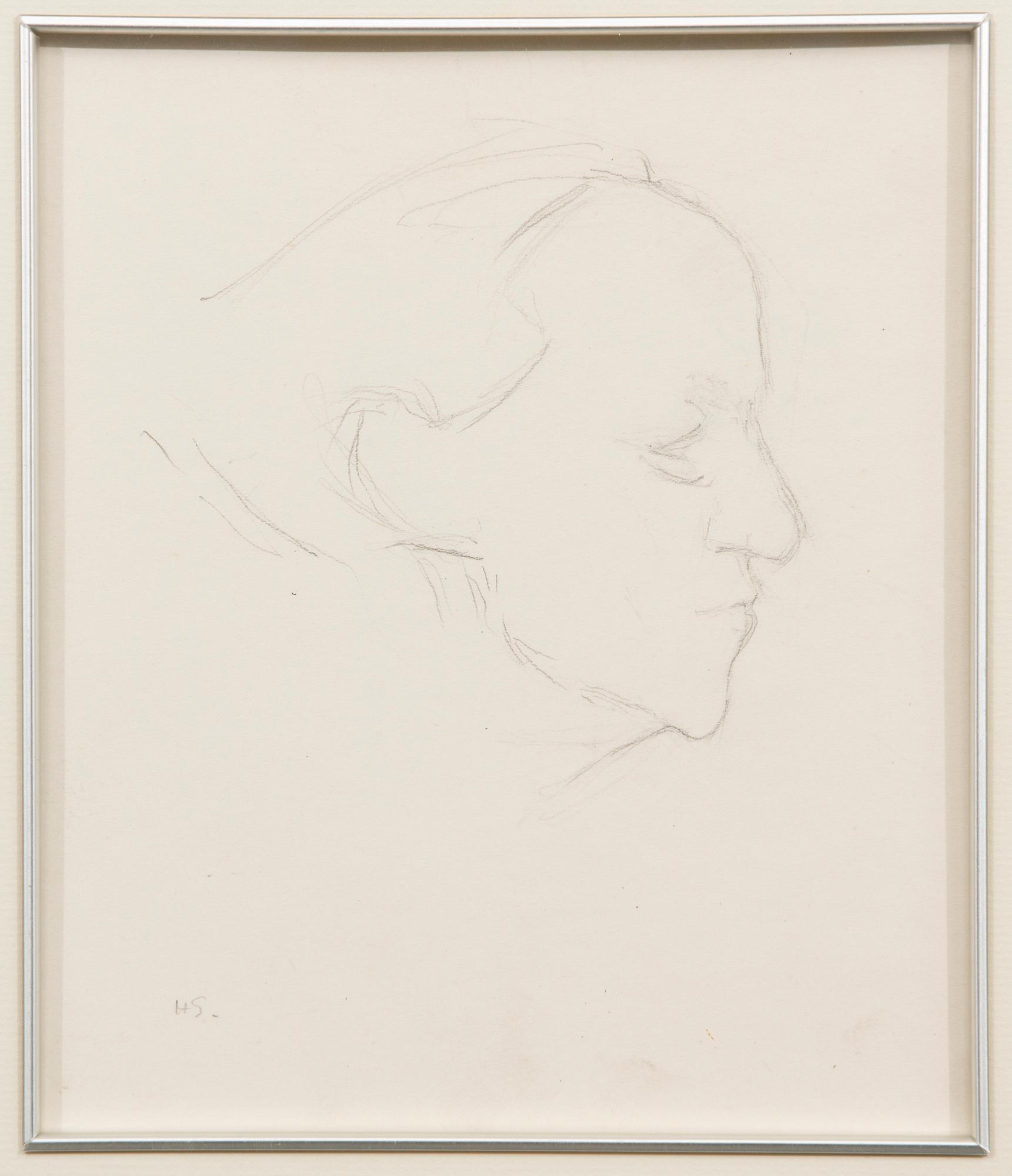 HELENE SCHJERFBECK, teckning, signerad.