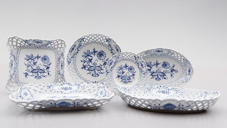 SERVISPORSLIN, 11 delar, Meissen, 1900-talets andra hälft.