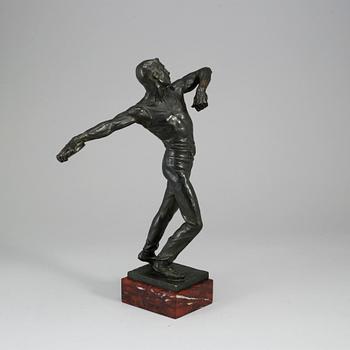 JOHANN WOLFGANG ELISCHER, Sculpture. Bronze. Signed.