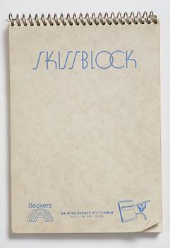 Lotte Laserstein, 4 skissböcker med blyertsteckningar.