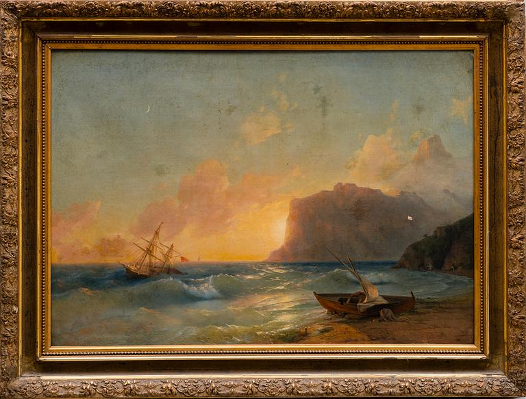 AFTER IVAN AIVAZOVSKY, late 19th century, oil on canvas.