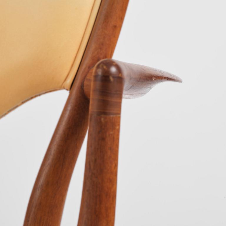 Finn Juhl, a set of six chairs and a pair of armchairs, model "Bo-63" and "Bo-72", Bovirke, Denmark, 1940s-50s.