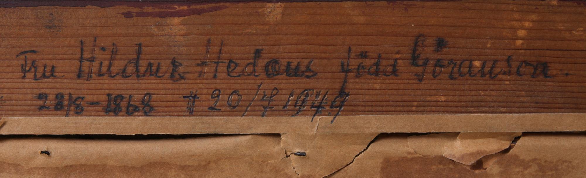 JOHN HEDAEUS, pastellteckning, sign o dat -01.