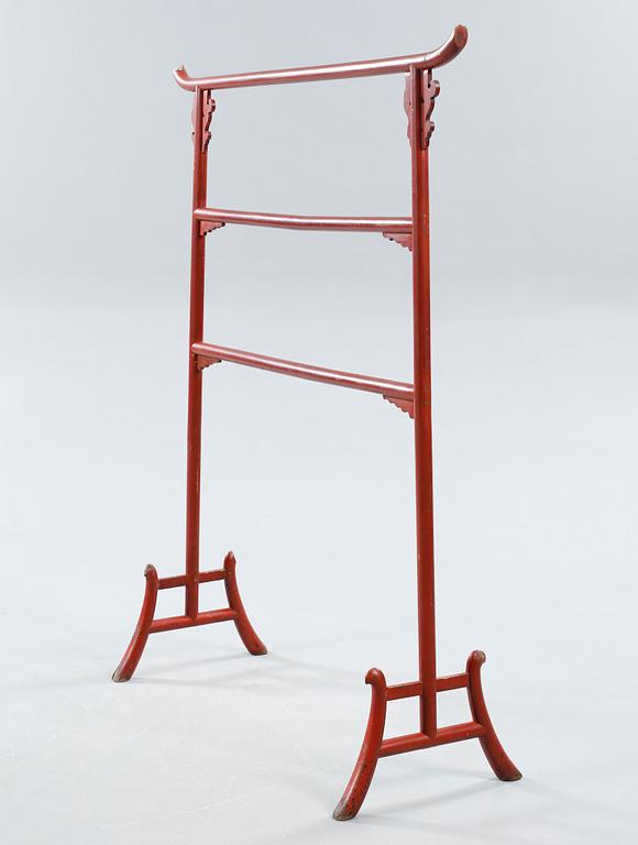 A clothes rack from China, 20th century.