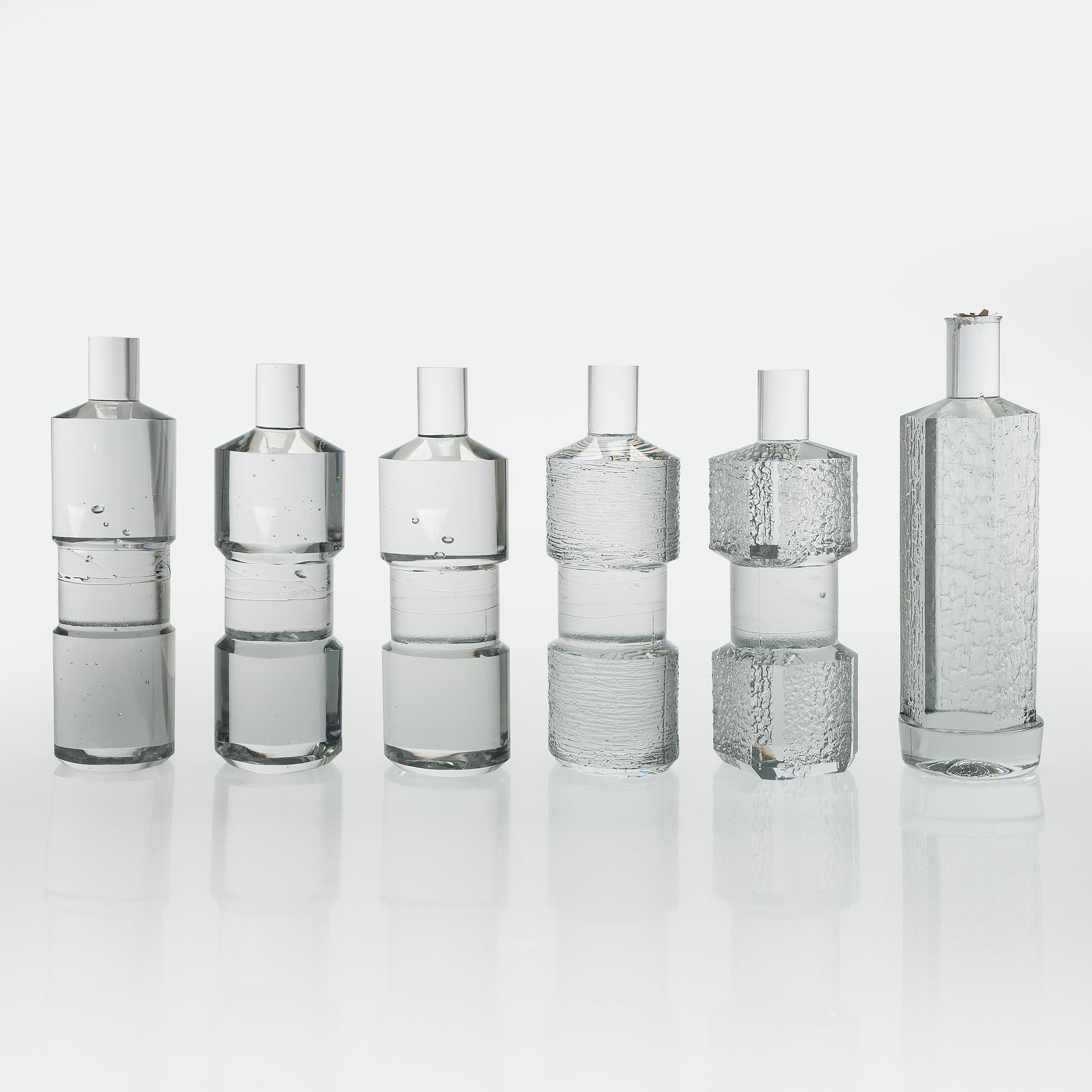 Timo Sarpaneva, prototyper, 6 st, signerade Original Design Timo Sarpaneva 1976 Iittala.