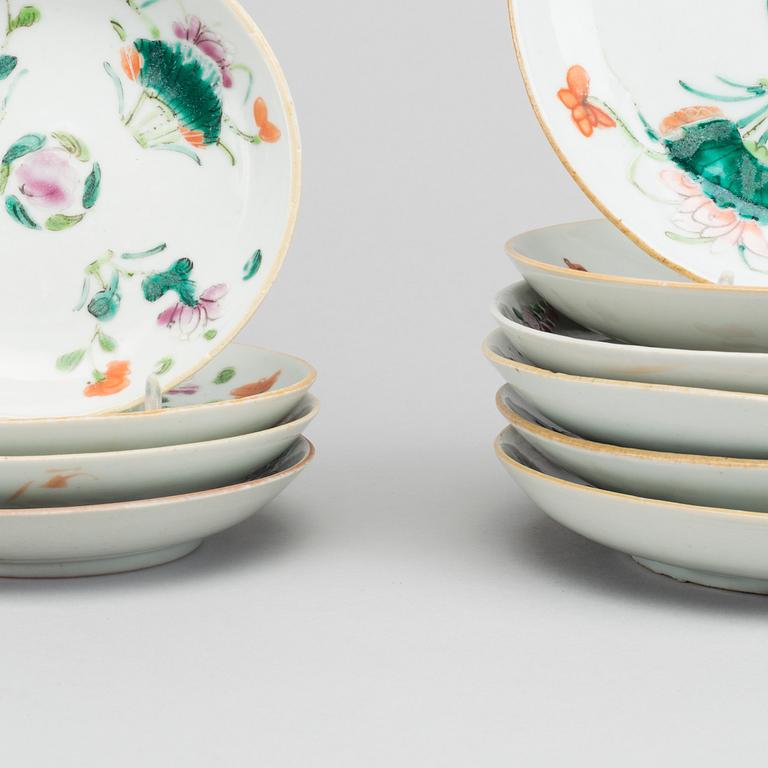 6+4 Chinese porcelain plates from 19th century.