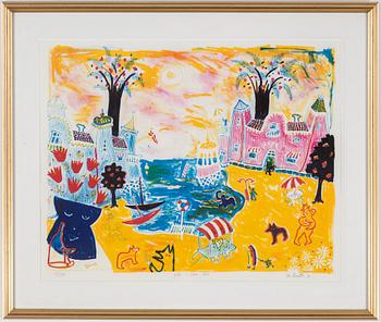 IAN RUST, litografi, signerad och daterad 01, numrerad 81/130.