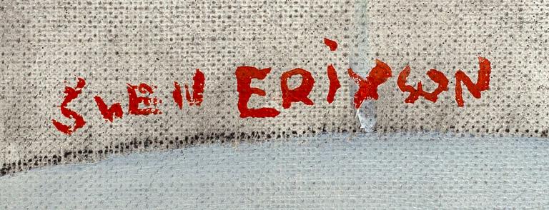 A signed mixed media painting by Sven X:et Erixson.