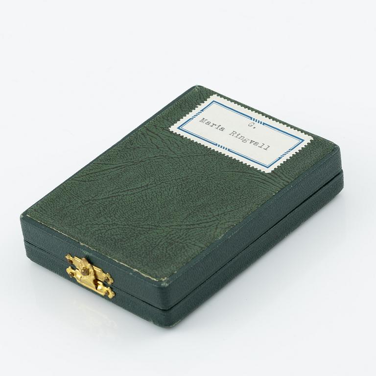 Swedish gold medal, Royal Patriotic Society, 1961.