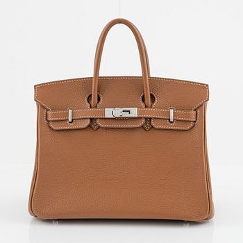Hermès, a brown Togo 'Birkin 25' handbag, 2017.