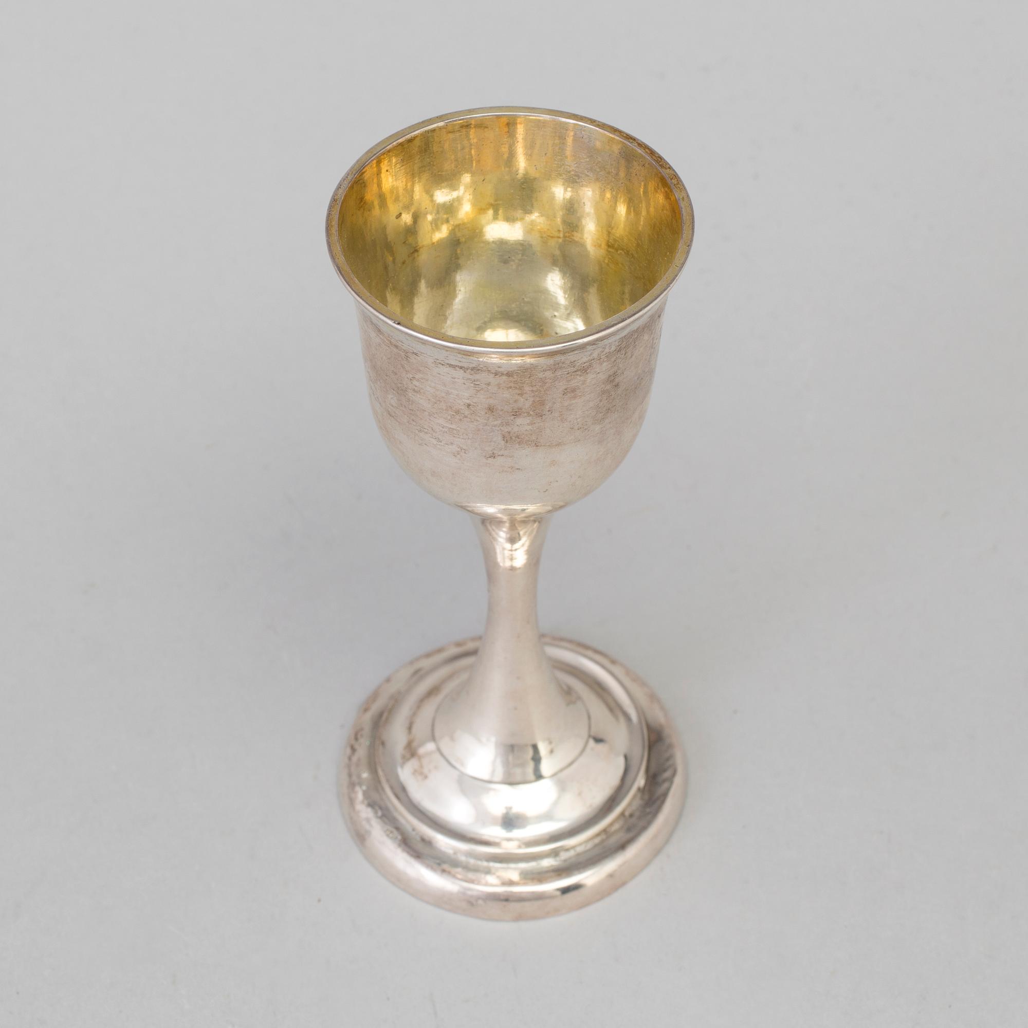 A Swedish parcel-gilt silver cup, mark of Erik Ernander, Uppsala (1775-1809).