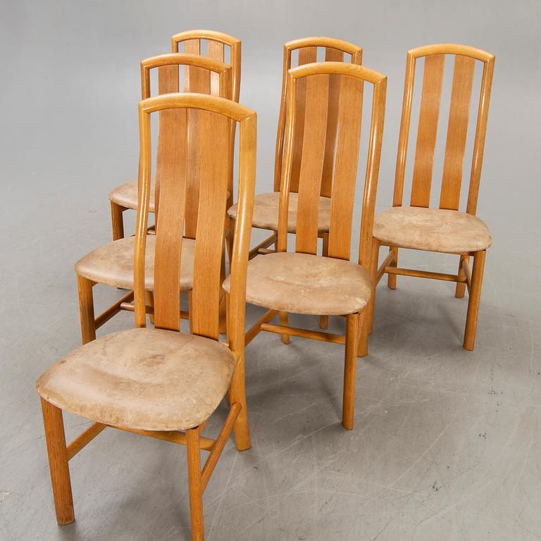 Stolar, 6 st, troligen Danmark, 1960-70-tal.