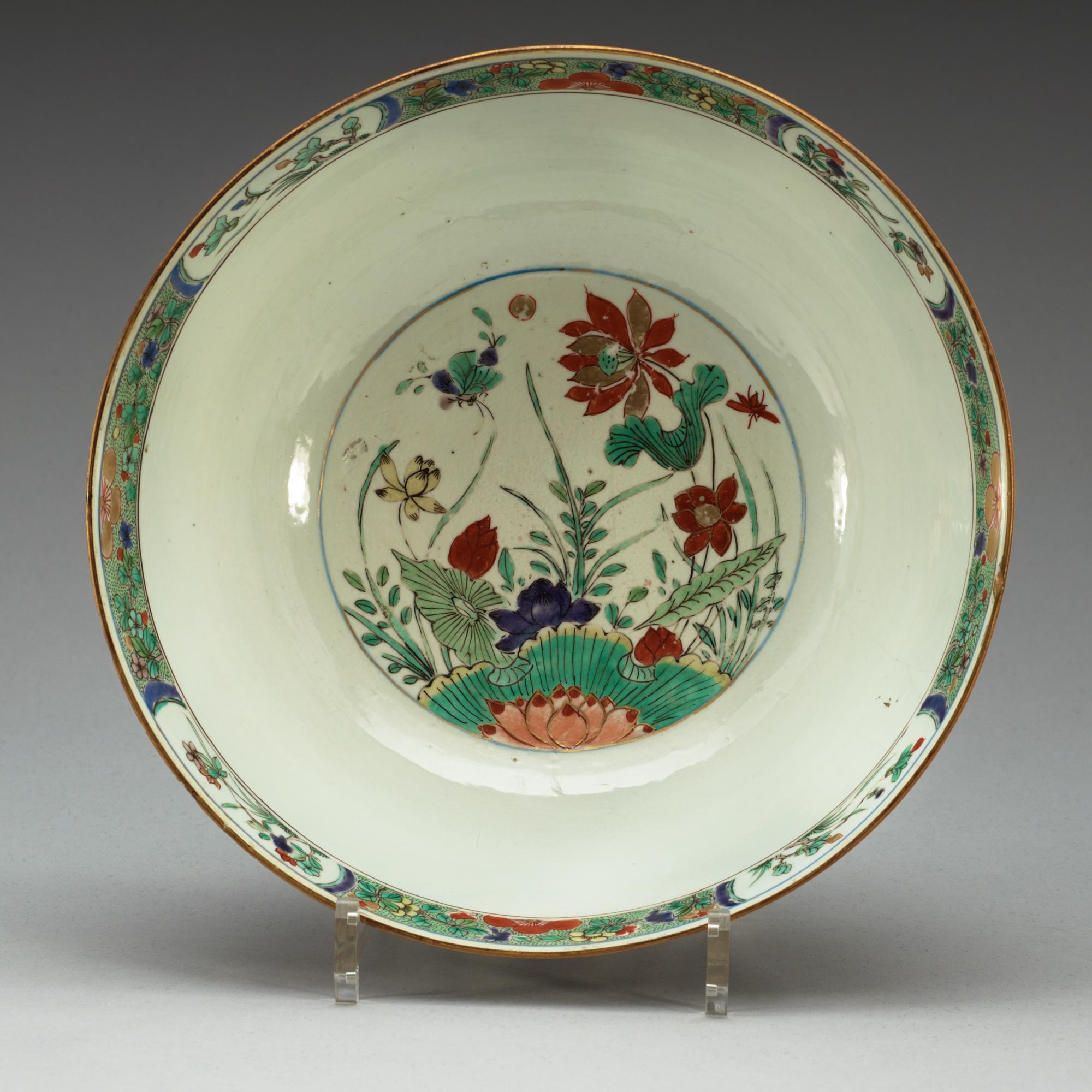 BÅLSKÅL, porslin. Qing dynastin, Kangxi (1662-1722).