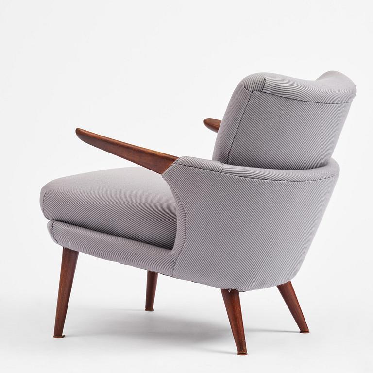 Ib Kofod-Larsen, a rare armchair model 423, Christensen & Larsen, Denmark, 1950s.