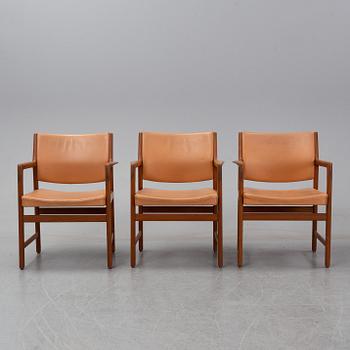 Eleven 1960's teak armchairs by Karl Erik Ekselius for JOC Vetlanda.
