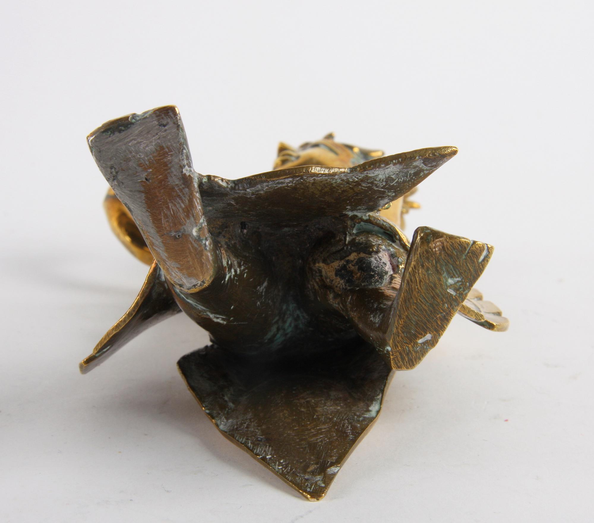 RÖKELSEKAR, FIGURIN, 1+2, brons mm. 1900-tal.