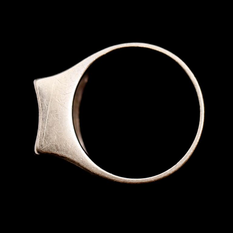 RING, 18 k vitguld, MGAB, briljantslipade diamanter.