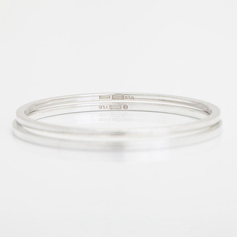 Georg Jensen, Two sterling silver bangles, model 51A.