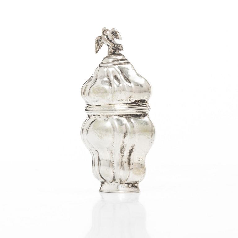 Scent box, silver, mark of Poul Jensen Theilgaard, Odense, Denmark (active 1795-1820).