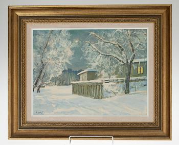 PAAVO SAINIO, olja på masonit, signerad och daterad -65.