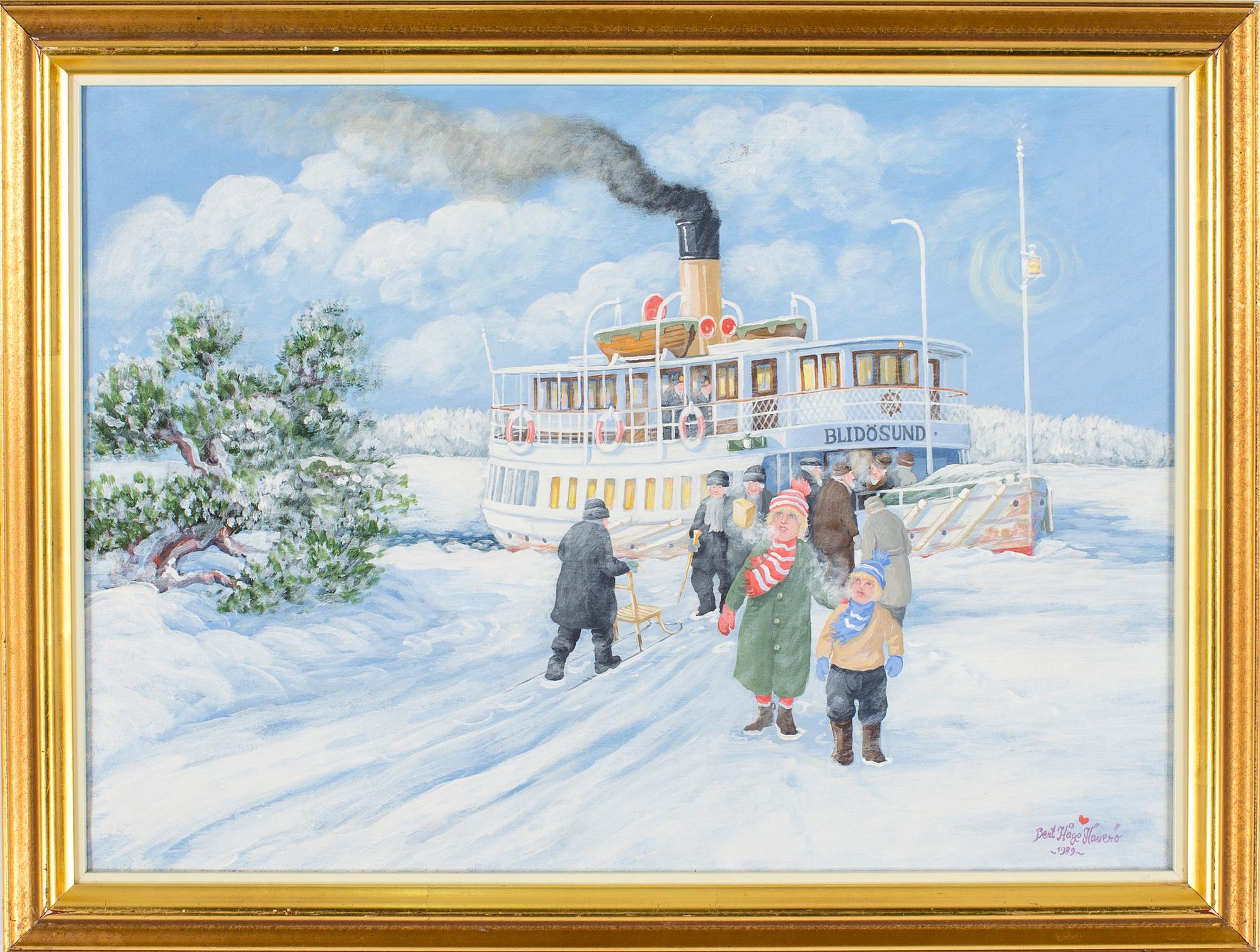 BERT  HÅGE HÄVERÖ, olja på duk, signerad samt daterad 1989.