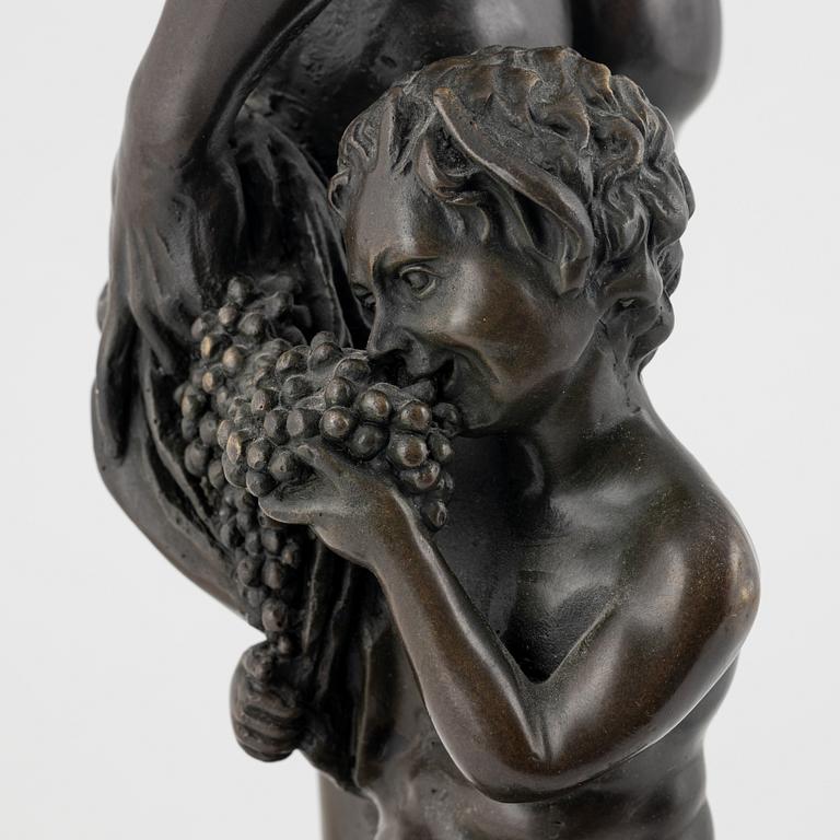 Michelangelo Buonarroti, after. Sculpture, bronze, total height 58 cm.