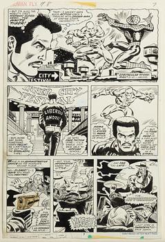 Marvel, "Human Fly", orginalteckningar, 1978.